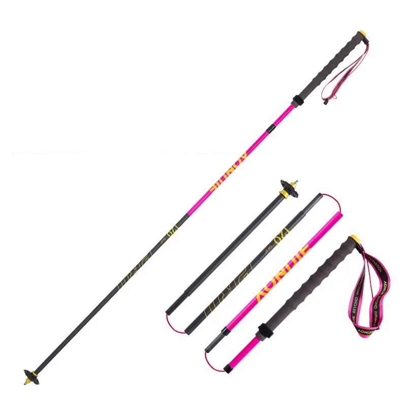 2pcs Pink 120cm Foldable Hiking Poles