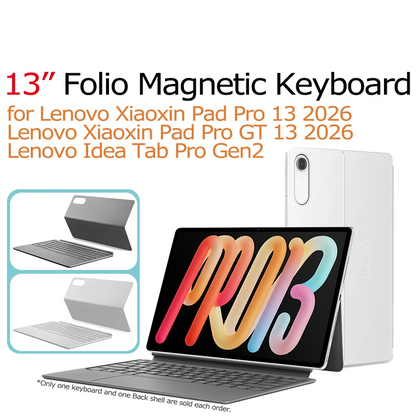 13 Inch Magnetic Keyboard Folio Case for Pro Tablets