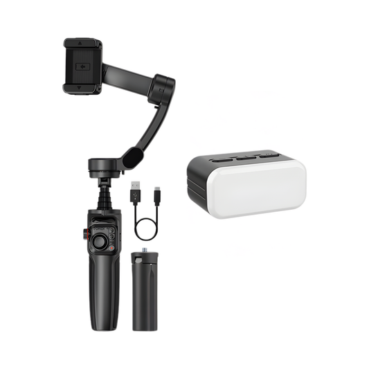 Foldable Gimbal with Smart Tracking for Vlog and Kit