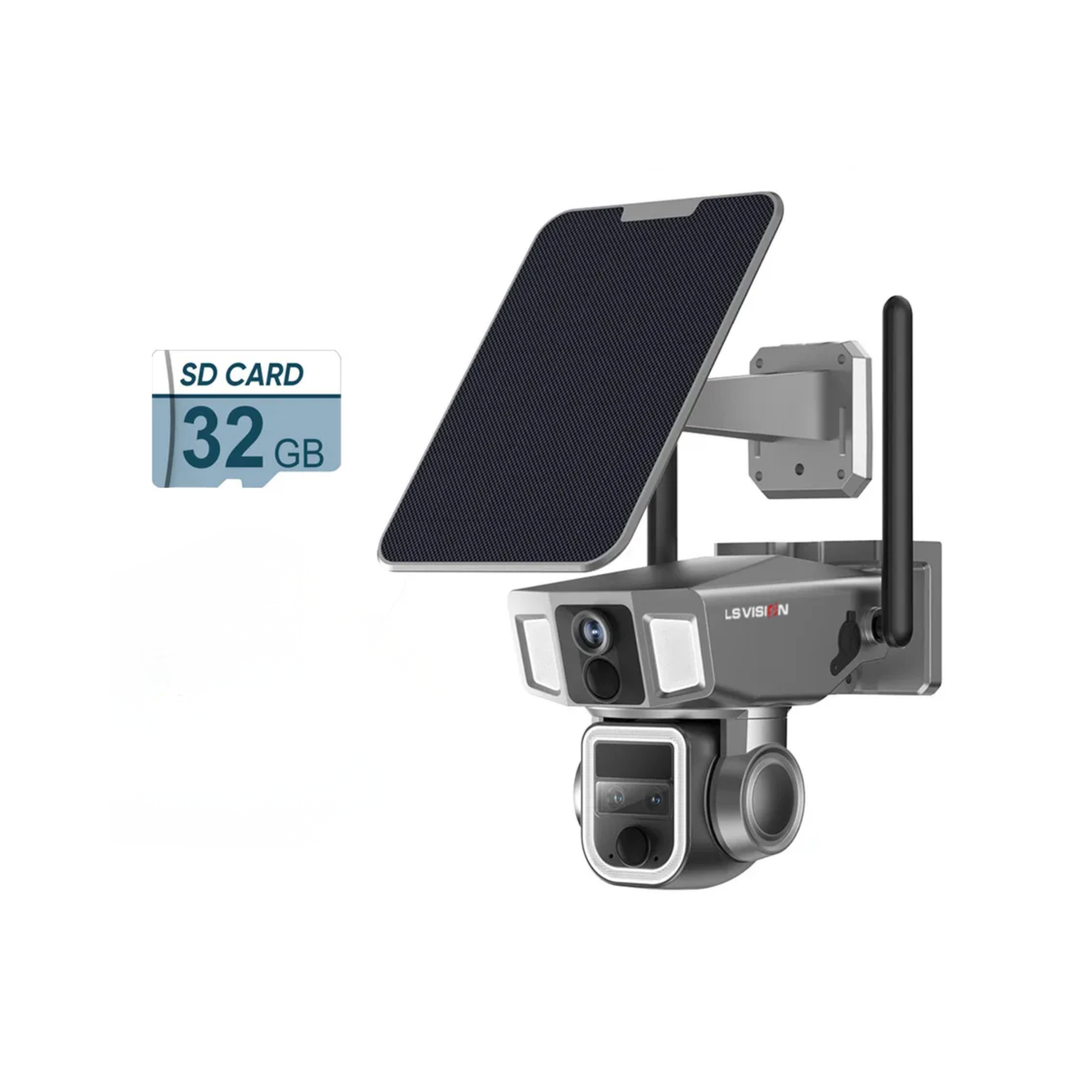 12MP 6K Solar Security Camera 4G WiFi with 32G Storage