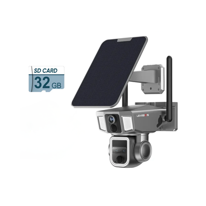 12MP 6K Solar Security Camera 4G WiFi with 32G Storage