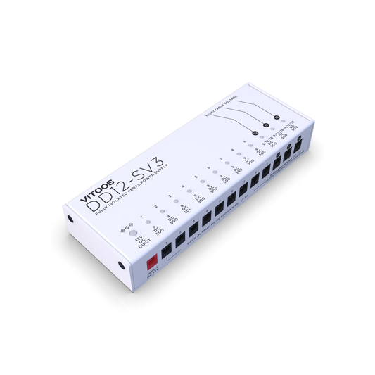 Fully Isolated 12-Output Pedal Power Supply with Noise Reduction