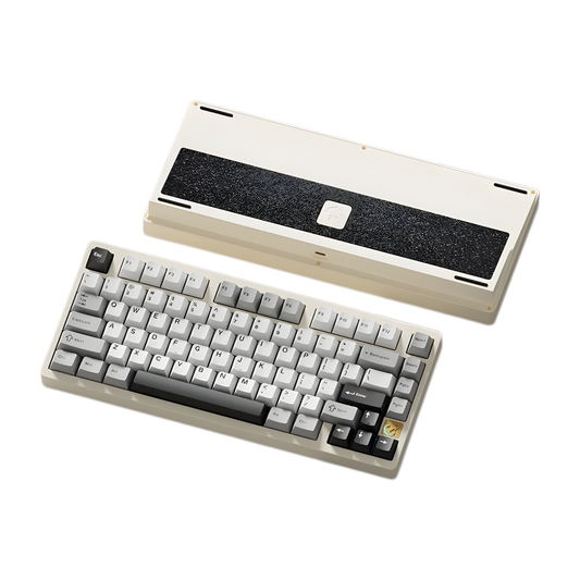 Compact RGB Wireless Mechanical Keyboard 3 Mode Hot-Swap White