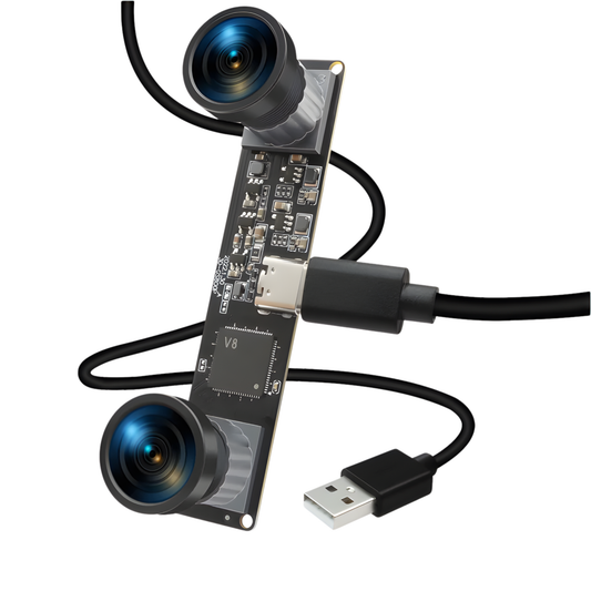86 Degree Stereo USB Camera High Speed 3D Dual Lens