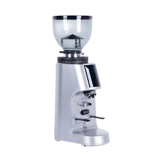 Rechargeable 64mm Flat Burr Coffee Grinder Silver 4.0