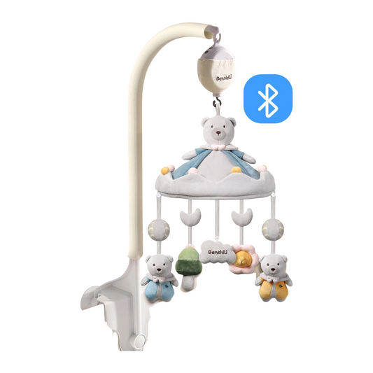 Bluetooth Baby Mobile with Music and Lights for Crib