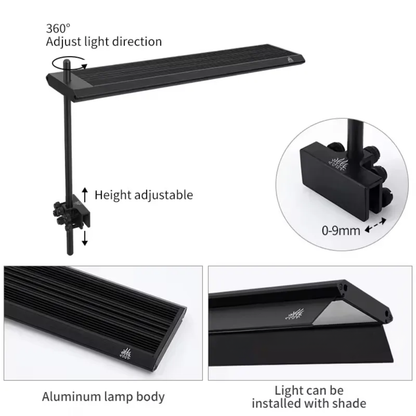 30W Aquarium LED Light Full Spectrum RGB Bluetooth Control