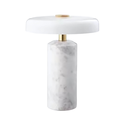 White Marble LED Table Lamp for Bedroom and Living Room