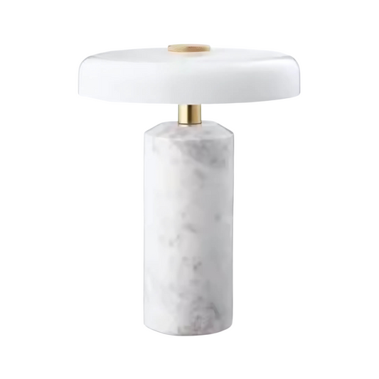 White Marble LED Table Lamp for Bedroom and Living Room