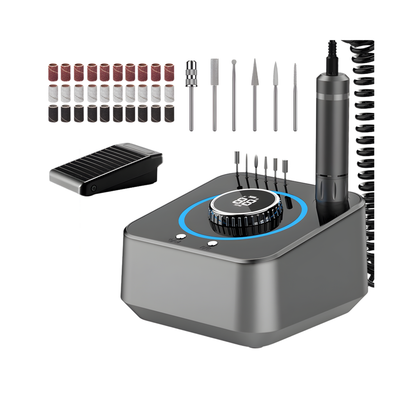 40000RPM Brushless Electric Nail Drill Machine Grey