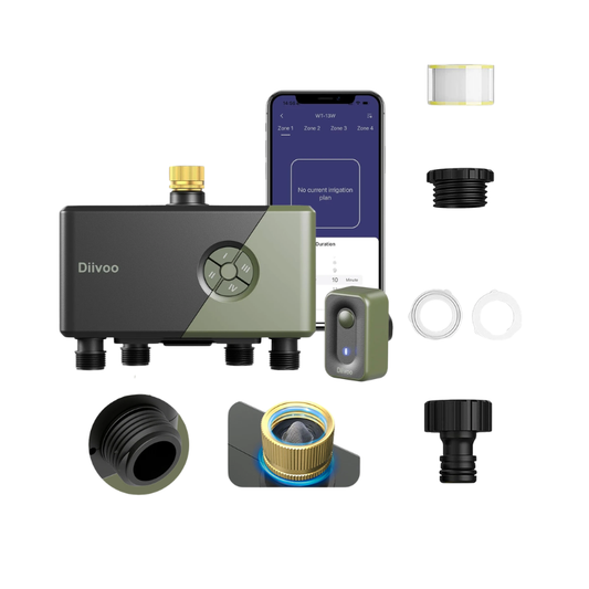 Heavy Duty Brass WiFi 4 Zone Irrigation Controller