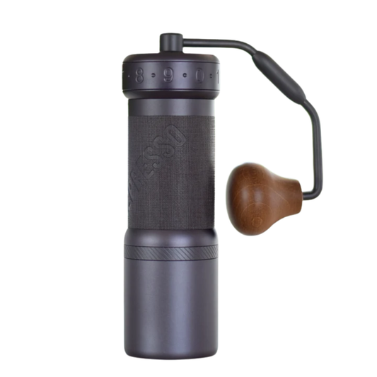 Portable Manual Coffee Grinder Adjustable Burr  Dark Grey