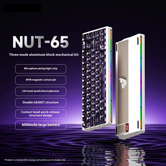 Aluminum 65% Tri-Mode Mechanical Keyboard Kit