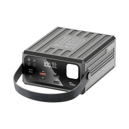 120000mAh Heavy Duty Power Bank 30W LCD Black