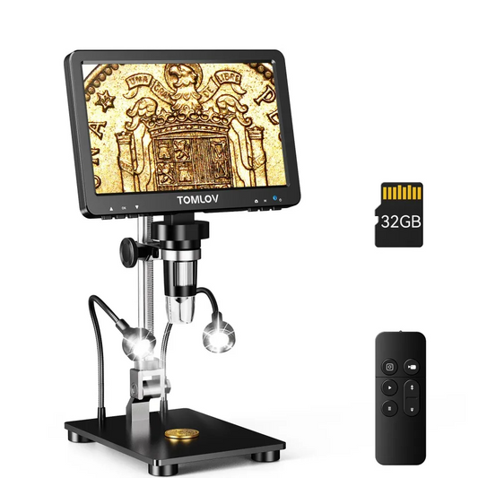 7in IPS HDMI Digital Microscope 16MP 1200X for Soldering