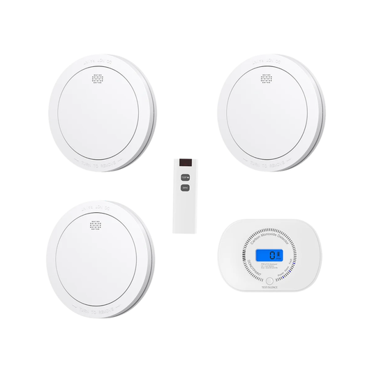 Interlinked Smoke Carbon Monoxide Alarm Kit 4-Pack