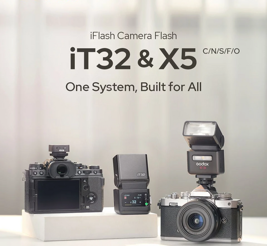 iT32 Rotating Head TTL Flash and X5-N Magnetic Trigger