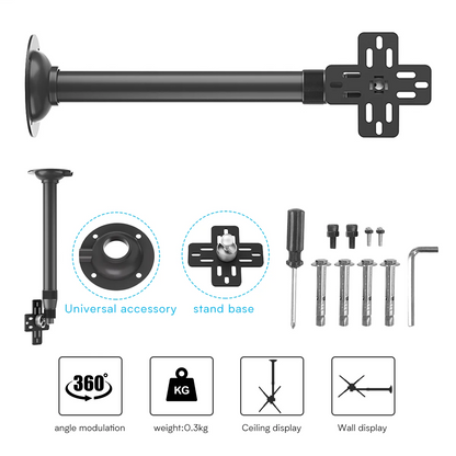 Adjustable 3D Hologram Fan Mount Universal Steel Hook Stand