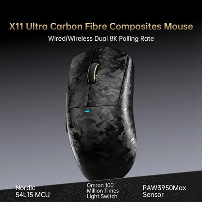 Ultra-Light Wireless Gaming Mouse 42K DPI 8K Polling
