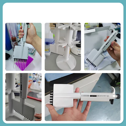 Digital 8-Channel Pipette 0.5–10µl Laboratory Tool