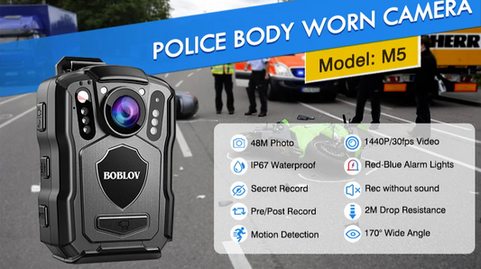 Portable 1440P Security Body Cam 15 Hour Recording 64GB