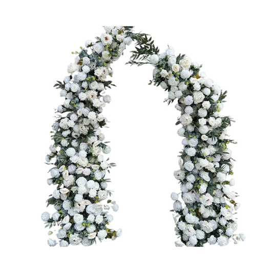Modern Geometric White Arch for Party Background