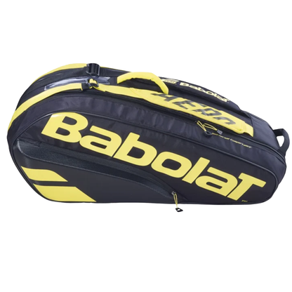 Durable 6-Racquet Tennis Bag with Extra Pockets and Carry Straps