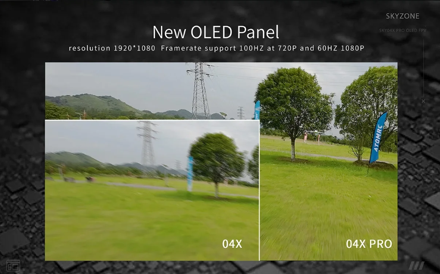 1080p OLED FPV Goggles with Steady-view Receiver & DVR