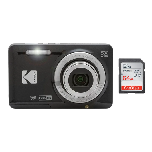 Vlogging Camera with Black Memory Card Included