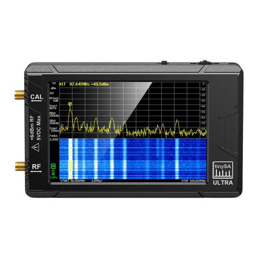 Portable TinySA Ultra Spectrum Analyzer 4" LCD Rechargeable
