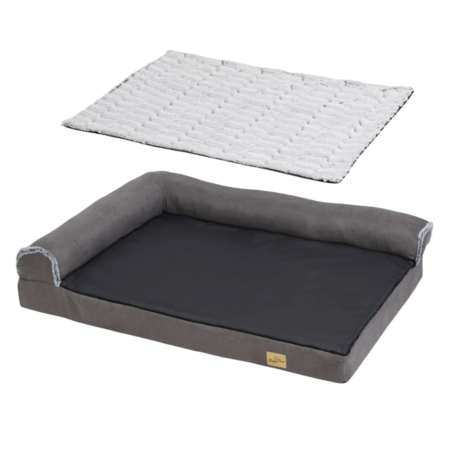 XXL Orthopedic Dog Sofa Bed with Headrest