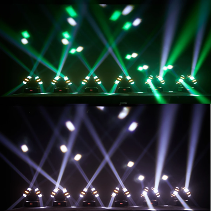 LED Moving Head Stage Light with RGBW Beam & Effects