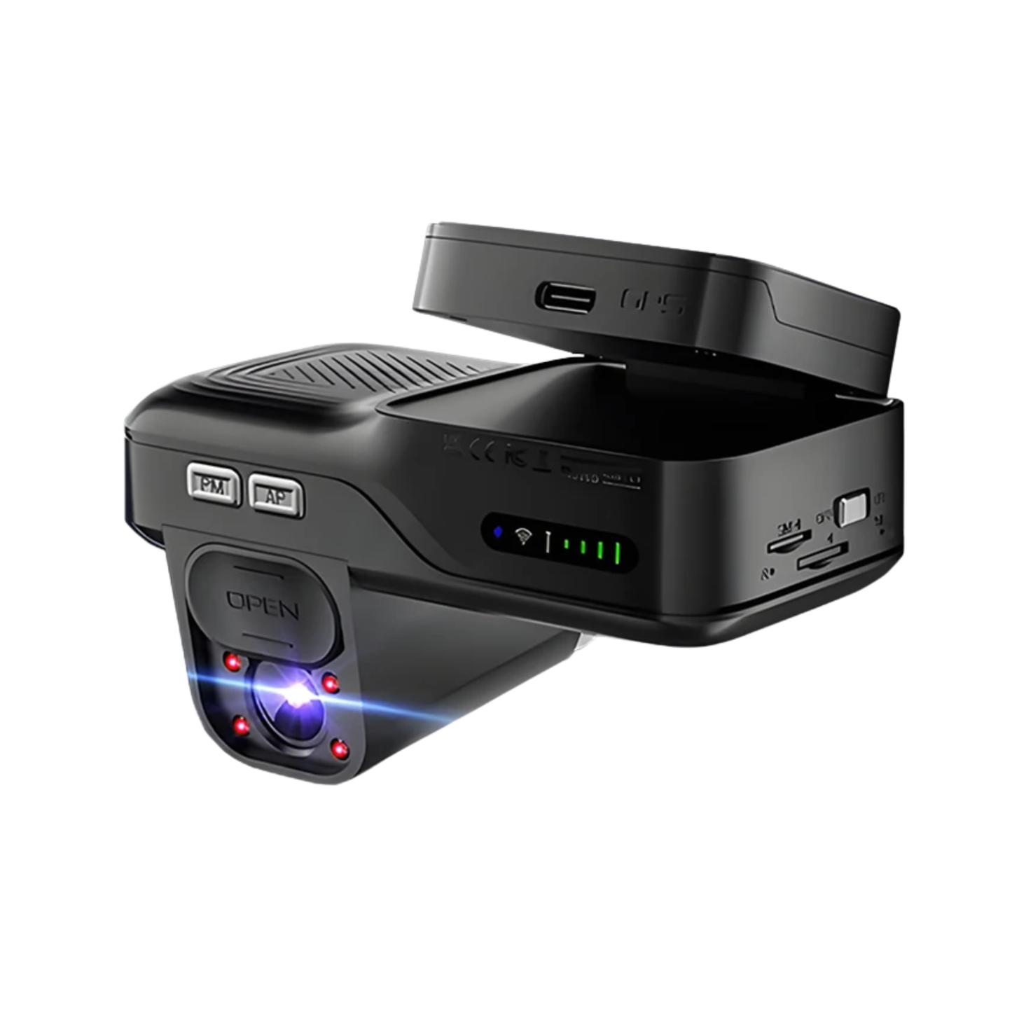 Smart 4G Car Dash Camera with GPS and Dual Recording