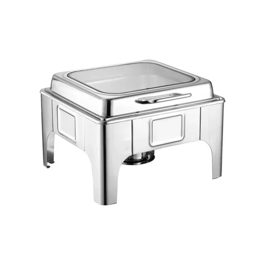 6L Stainless Steel Chafing Dish Buffet Warmer Flip-Top Lid