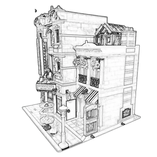 Creative Jazz Club Bricks City Street Model Set