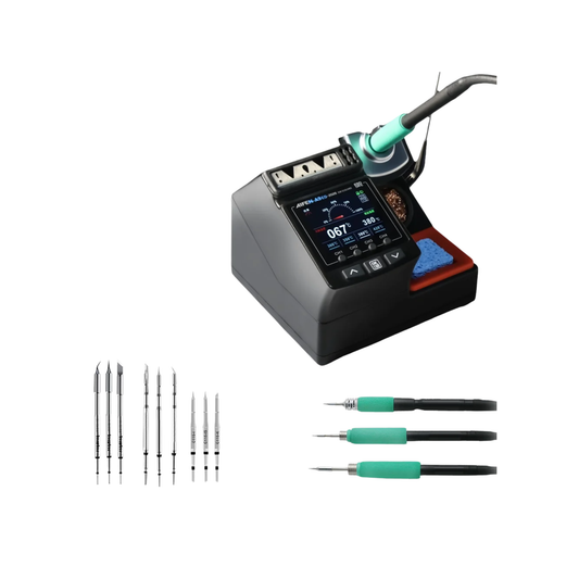 Complete Soldering Station Kit 180W 3 Handle 9 Tips