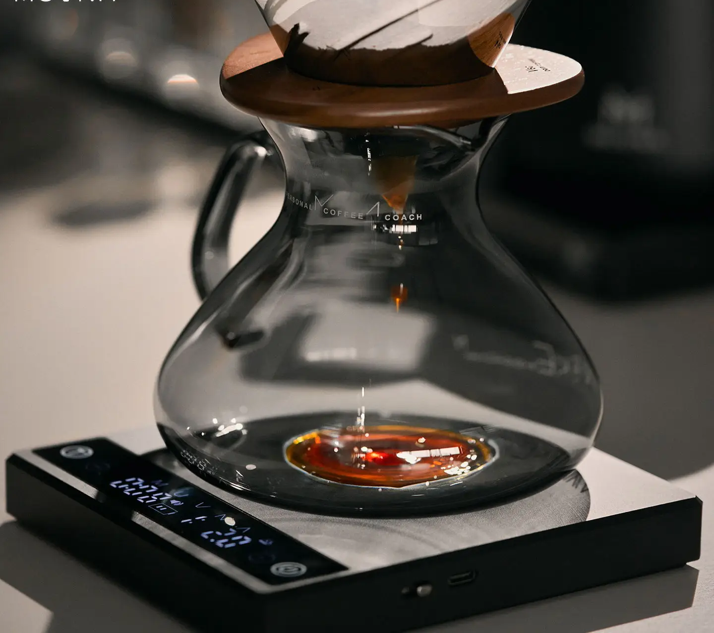 Coffee Brew Scale 0.1g Precision Timer Portable Black