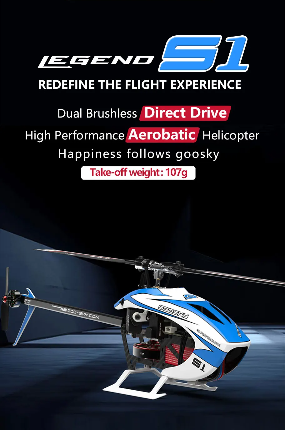 High Performance 3D RC Helicopter Toy with Brushless Motor