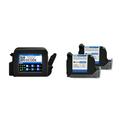 Portable Mini Coding Printer with 2 Ink Cartridges