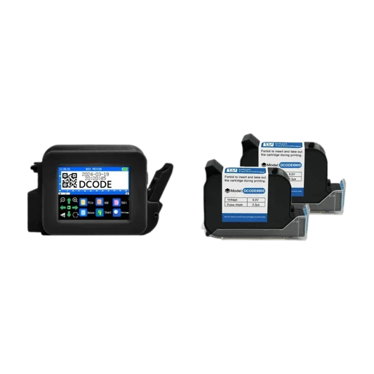 Portable Mini Coding Printer with 2 Ink Cartridges