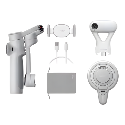 AI-Powered 3-Axis Smartphone Gimbal with Kit Accessories