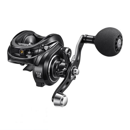 Low Profile Baitcasting Reel Black 8.1 with 15kg Drag