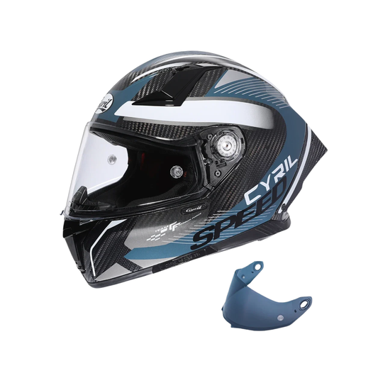 Unisex Carbon Fiber Kevlar Full Face Motorcycle Helmet XXXL
