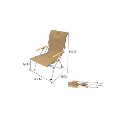 Portable Camping Chair with Backrest 600D Oxford Cloth