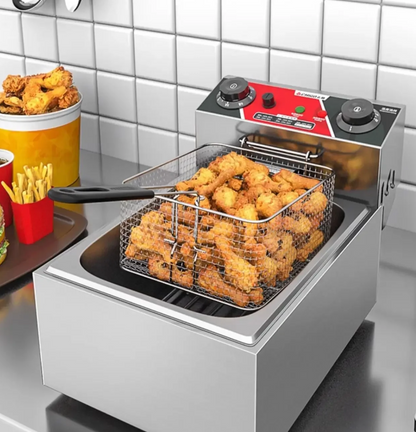 10L Dual Tank Electric Deep Fryer Commercial Kitchen