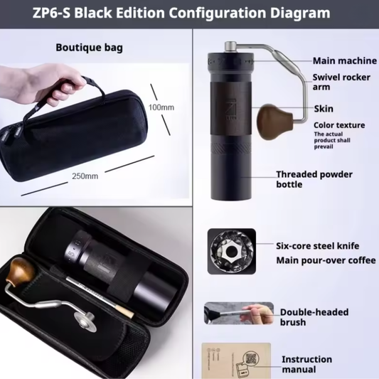 Portable Manual Coffee Grinder with 48mm Stainless Steel Burr