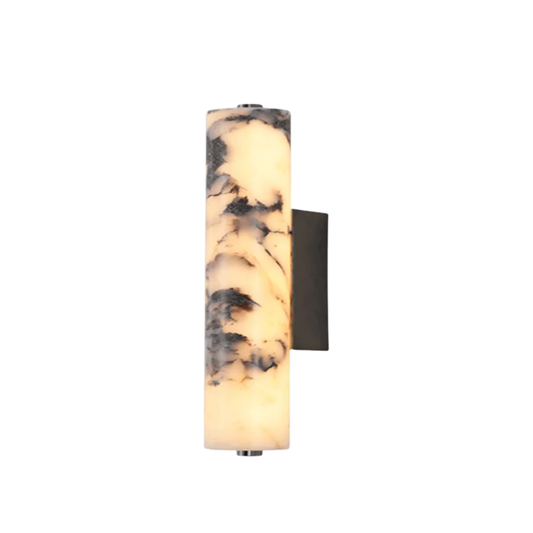 Italian Style Black Marble Wall Lamp Warm White Bedroom Light
