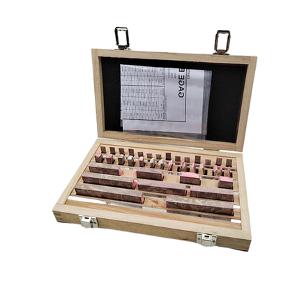 38 Piece Gauge Block Set Grade 1 Precision Steel