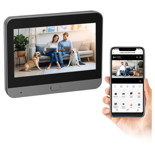 3MP Smart WiFi Door Viewer with PIR Motion Detection