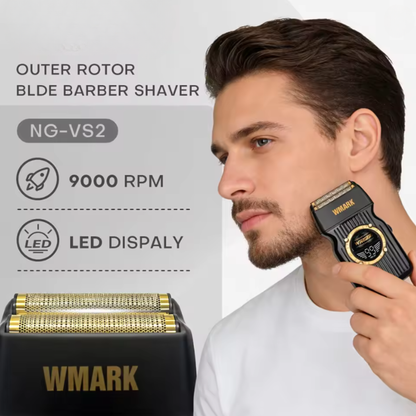 Heavy Duty Electric Beard Trimmer 9000RPM Barber Shaver Red